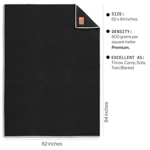 Whispering Winds 100% Wool Blanket, Soft, Warm, Thick - 62"x 84" Twin Large Size Blanket for Bed, Couch, Home, Camping, Outdoors, Survival - Image 5