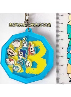 Cute Crayon Shin-chan Keychain Acrylic Pendant[10] Blue KB shake music [10] Blue KB shake music