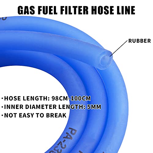 ORAEVY Gas Fuel Filter Hose Tube Line +Vacuum Fuel Pump Petcock for GY6 50cc 150cc 139QMB 157QMJ Roketa SUNL Taotao Chinese Scooter ATV Motorcycle Parts - Image 2