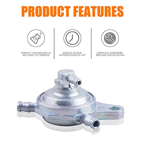 ORAEVY Gas Fuel Filter Hose Tube Line +Vacuum Fuel Pump Petcock for GY6 50cc 150cc 139QMB 157QMJ Roketa SUNL Taotao Chinese Scooter ATV Motorcycle Parts - Image 4