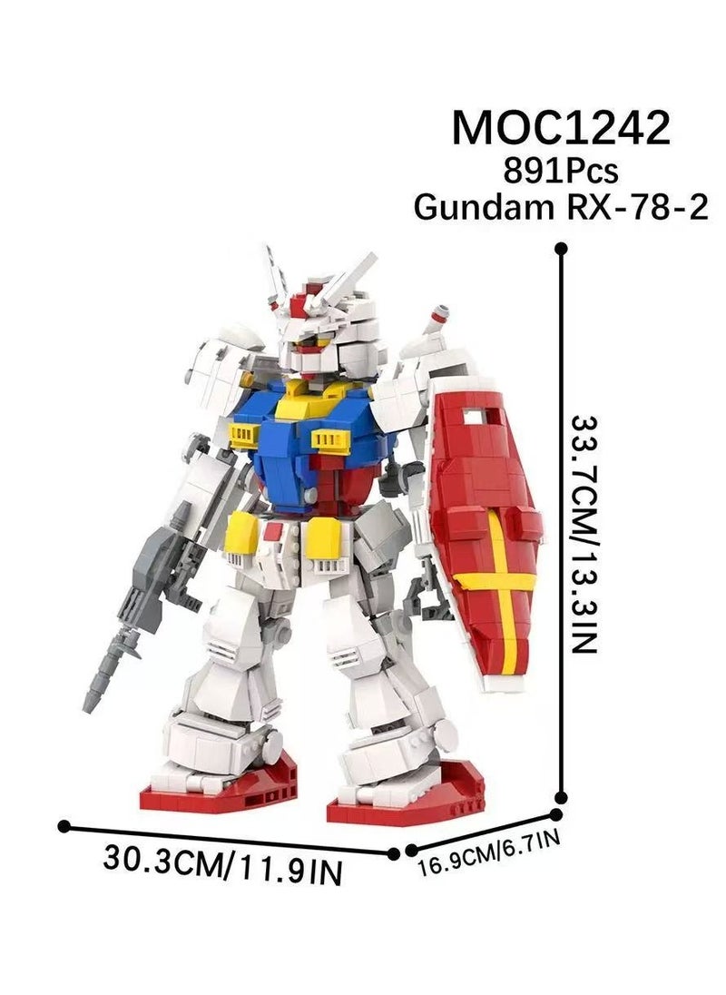 Children's Self-assembly Small Particle Toy Building Blocks Gundam Model Hand-made Creative Puzzle Toys  - Image 2