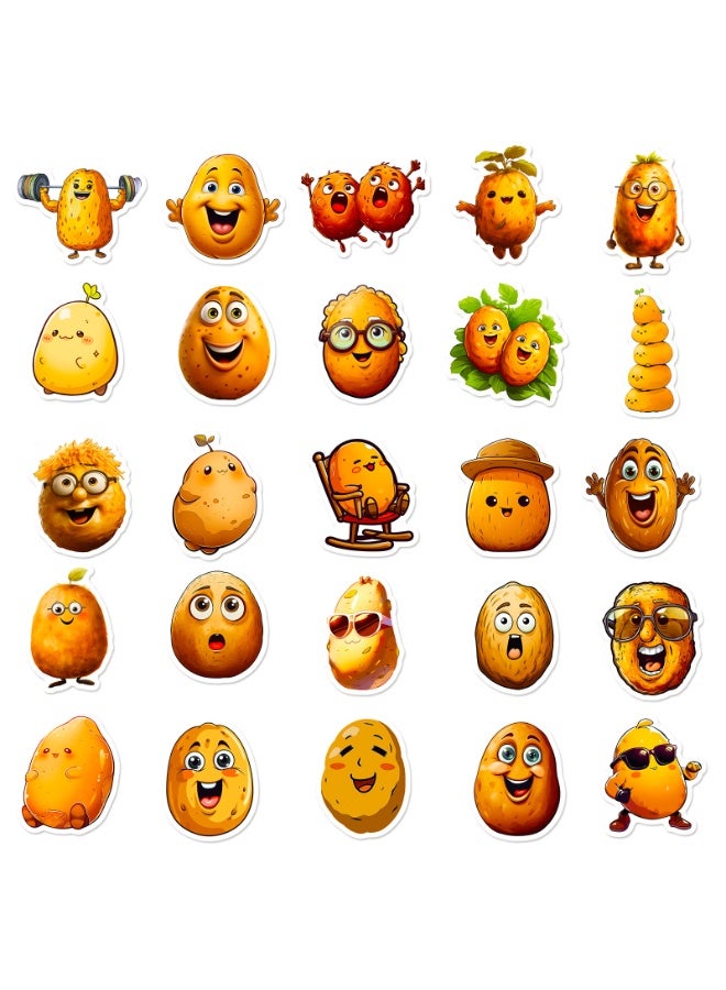 NIBEMINENT 50 Pcs Funny Potato Head Deco Kit Waterproof Stickers, High Definition Printing Bright Colors, Suitable for Laptop Skateboard Luggage Water Bottle Guitar DIY - Image 3