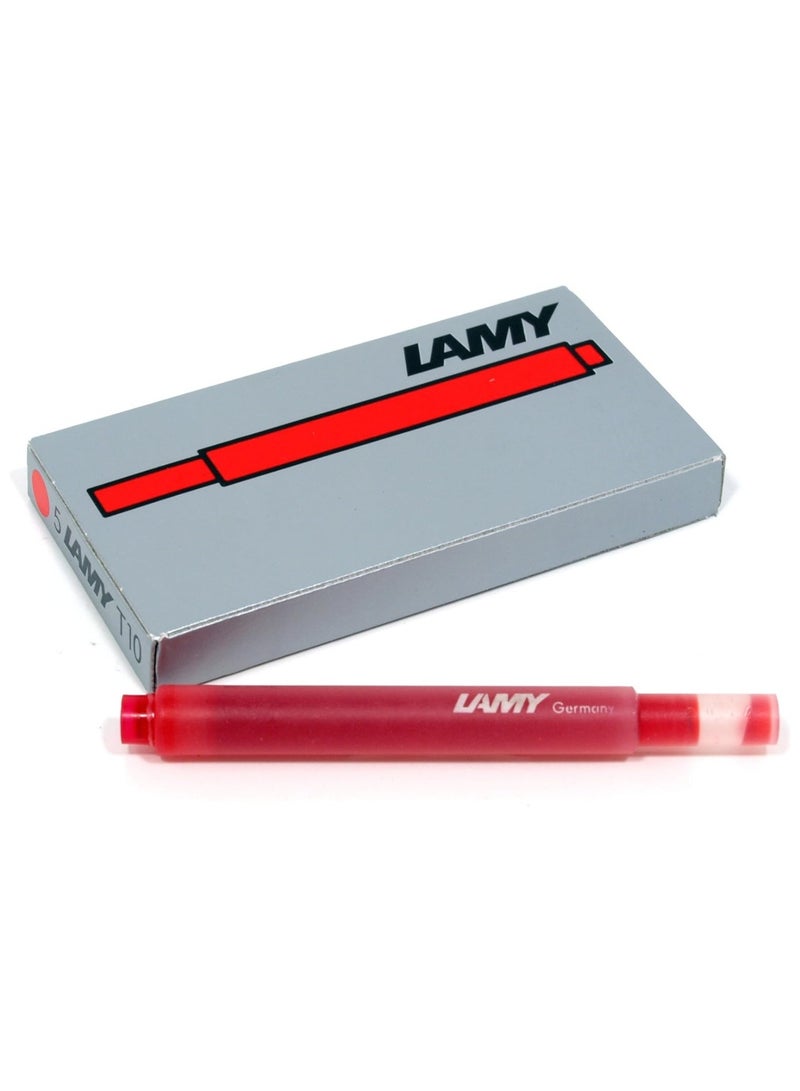 LAMY خزان حبر قلم حبر نافورة 5 قطع أحمر - Image 1