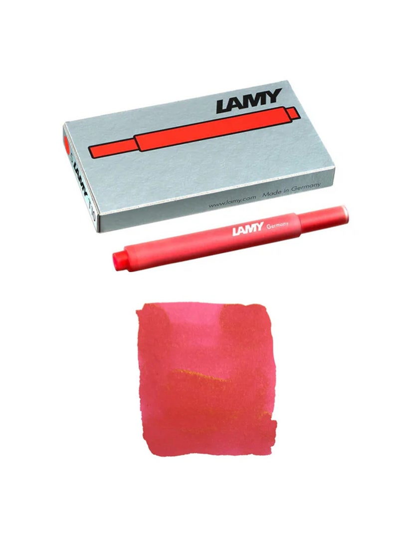 LAMY خزان حبر قلم حبر نافورة 5 قطع أحمر - Image 2