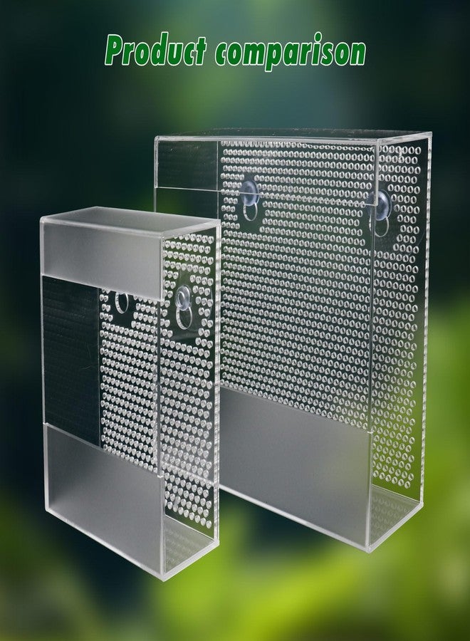 Neeenn Transparent Acrylic Reptile Feeder Box, Wall-Mounted Insect Feeder with Suction Cups, Tank and Aquarium Accessories for Bearded Dragon, Lizard, Gecko, Frog - Image 4