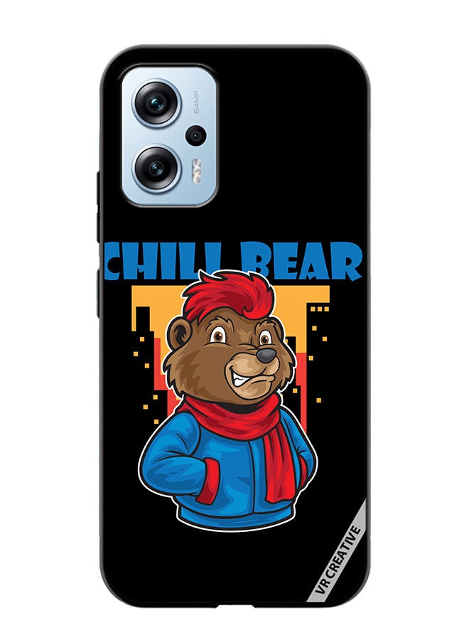 VR CREATIVE Protective Case Cover For Xiaomi Poco X4 GT Chill Bear Design Multicolour - Image 1