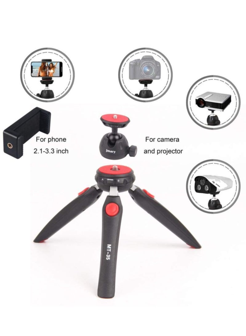 Jmary Jmary MT-35 - Table Top Mini Portable Fold-able Extendable Tripod Stand for Mobile Phones and DSLR & Digital Cameras  - Image 5
