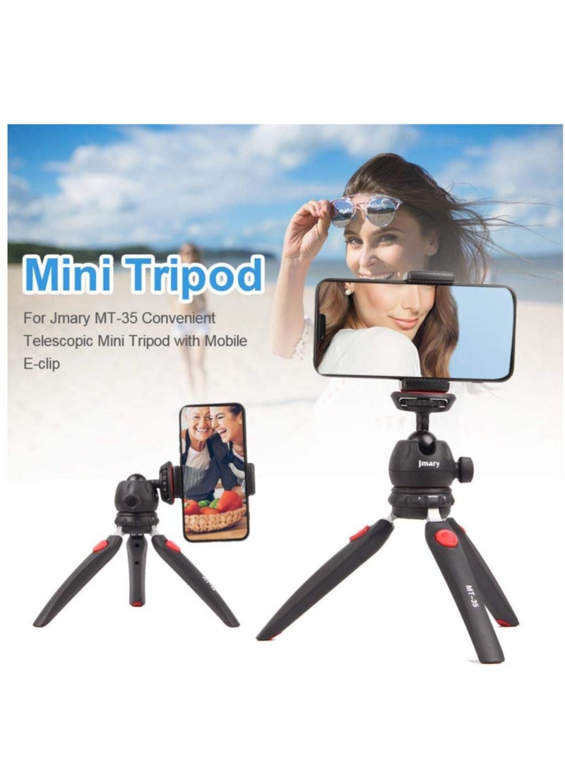 Jmary Jmary MT-35 - Table Top Mini Portable Fold-able Extendable Tripod Stand for Mobile Phones and DSLR & Digital Cameras  - Image 3