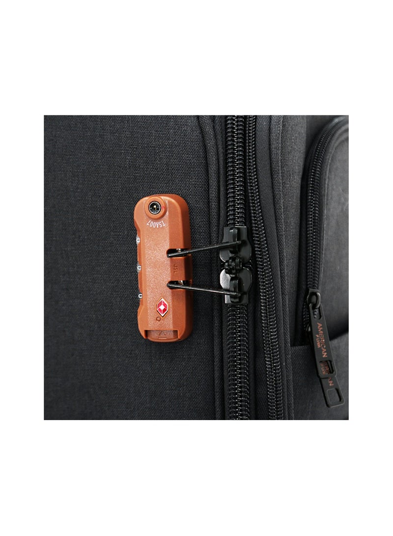 AMERICAN FLYER Softside Luggage Trolley Bag 3 Pieces Set,Black (S-20",M-24",L-28") - Image 3