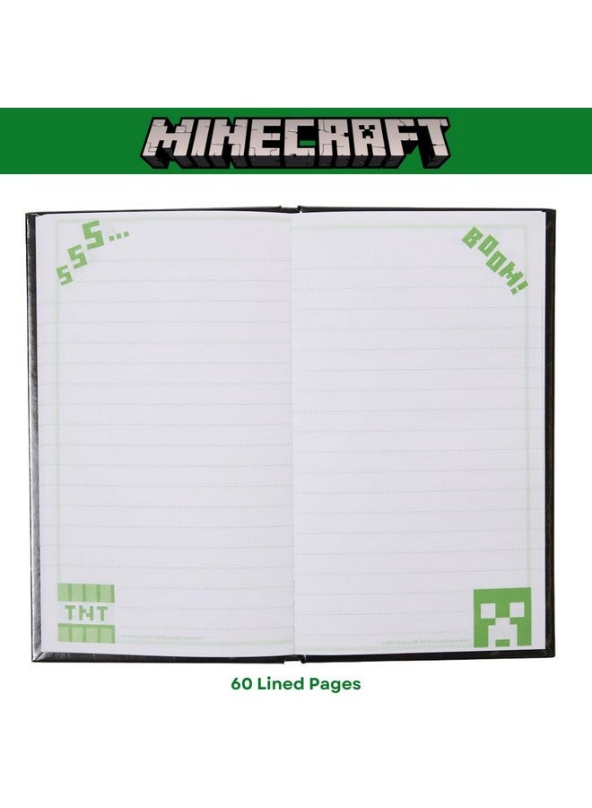 Innovative Designs Minecraft Stationery Set for Kids, Minecraft Journal, Stickers, Ballpoint Pen, Sticky Tabs, 60 Lined Pages - Image 4