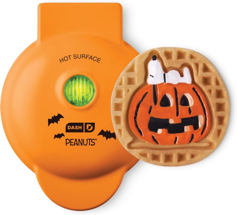 Dash Peanuts x Snoopy Jack-o-Lantern Mini Waffle Maker - Image 1