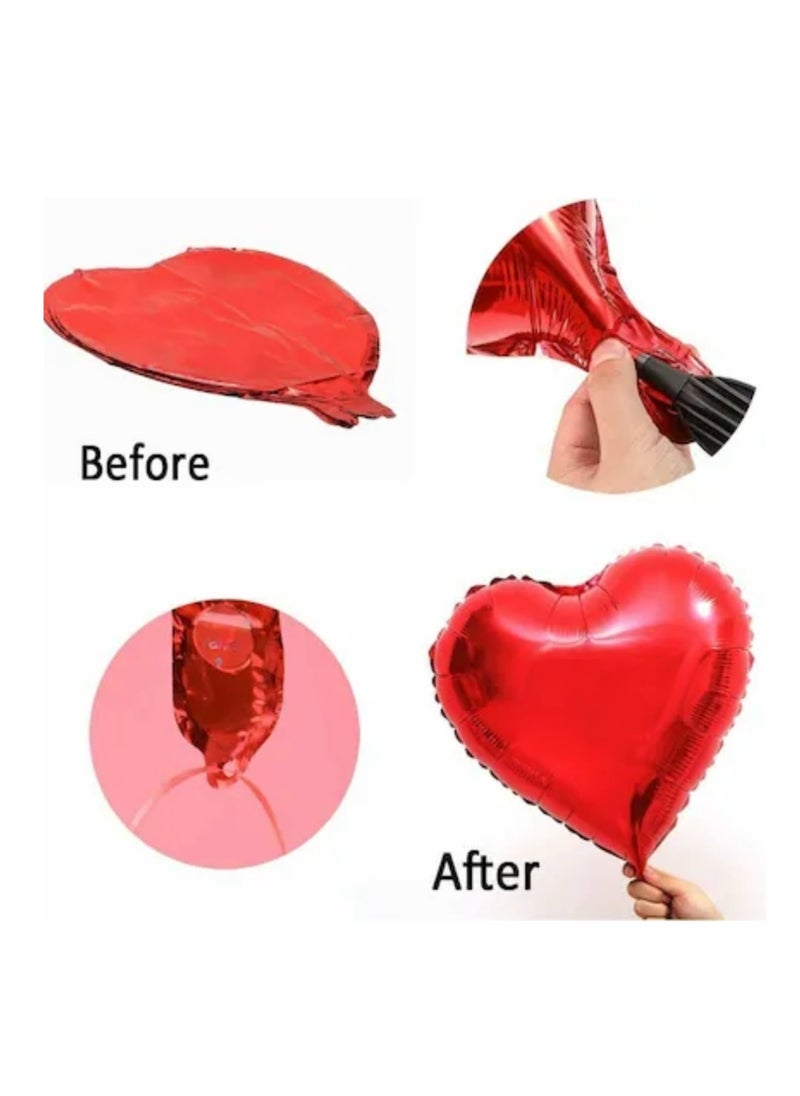 Boxwoods 7 Pieces Of Love You Printed Heart Shape Foil Balloon  - Image 4