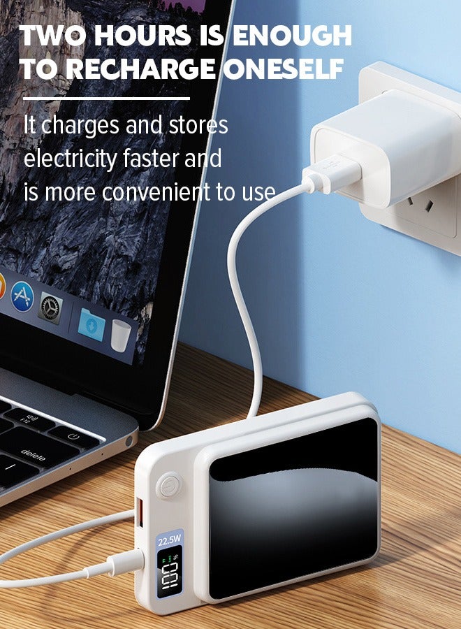 Zhongxing Magnetic power bank, 5000 mAh ultra-thin portable magnetic wireless portable charger, suitable for iPhone charging function, suitable for iPhone 16/15/14/13/12 series as well as mobile phones that support magnetic charging.  - Image 2