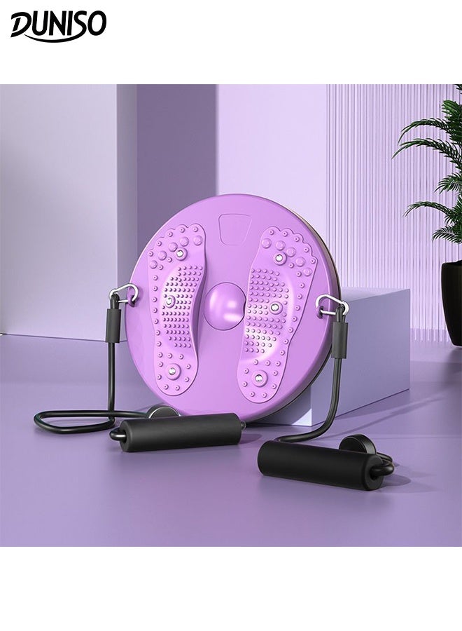 DUNISO Waist Twisting Disc Body Shaping Waist Twisting Board with Adjustable Drawstring Home Fitness Massage Foot Sole Exercise Waist Toning Fitness Turntable for Abs Training, Legs, Buttocks, Hip Exercise - Image 1