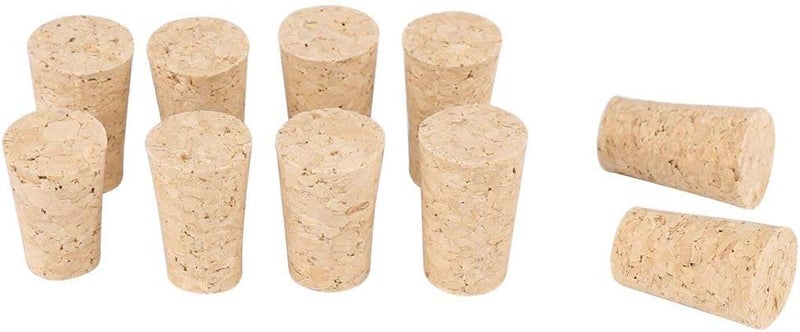 MAKINGTEC Tapered Corks, 50 Pcs Natural Tapered Corks, Wine Corks, Reusable Straight Wine Corks Stopper, 22 * 18 * 35mm Wooden Wine Stopper, Premium Corks, for Wine Making Craft - Image 1