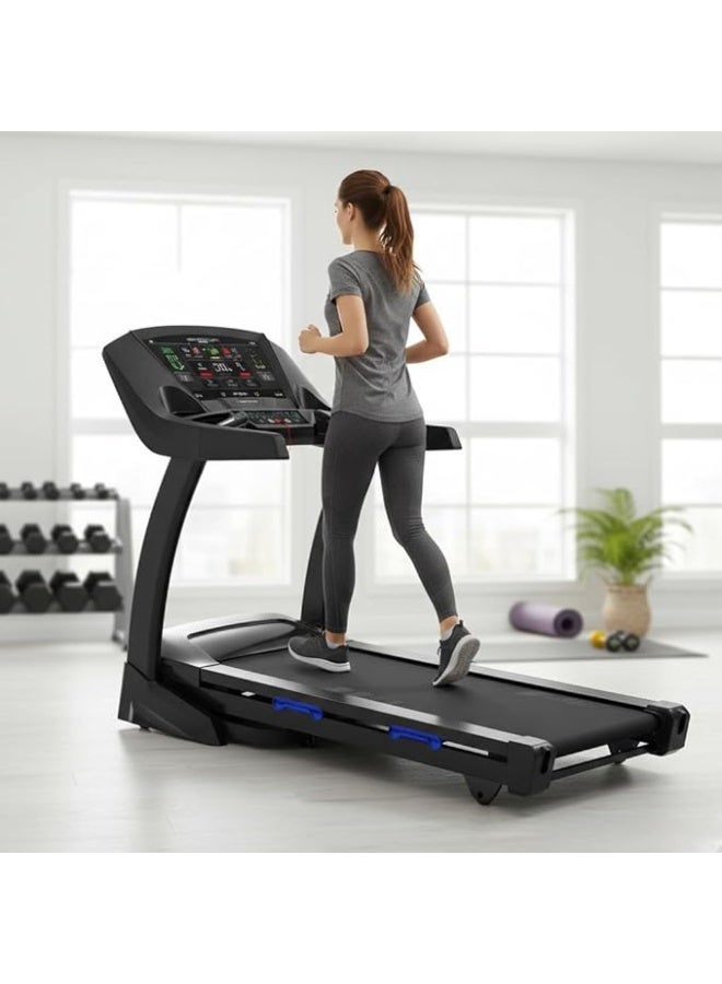 Marshal Fitness 8HP AC Home Treadmill – 20% Auto Incline Running Machine with LCD Display, 1–20 km/h Speed, Compact Fitness Equipment - Image 5