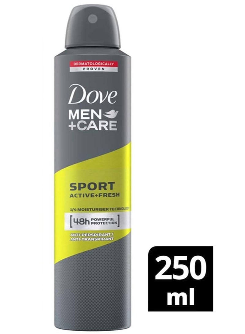 دوف كير سبورت أكتيف بخاخ مزيل العرق المنعش 250 مل