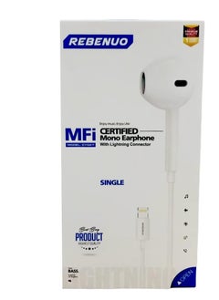 REBENUO "REBENUO MONO HEADPHONES (White): Immerse Yourself in Premium Audio with Style and Comfort"  - Image 5