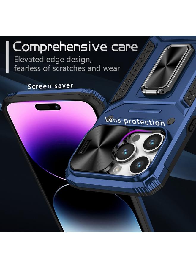 S-TOP Case For iPhone 14 Pro Max Camshield Robot TPU Hybrid PC Phone Case - Image 4