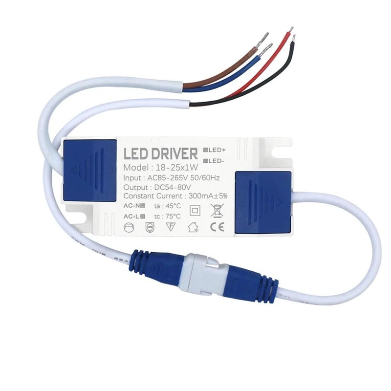 1pc LED Power Supply Driver 1W 3W 4W 7W 8W 12W 18W 25W 36W 300mA Lighting for LED Power Light Panel Light Downlight DIY(25-36W DC75-126V) - Image 1