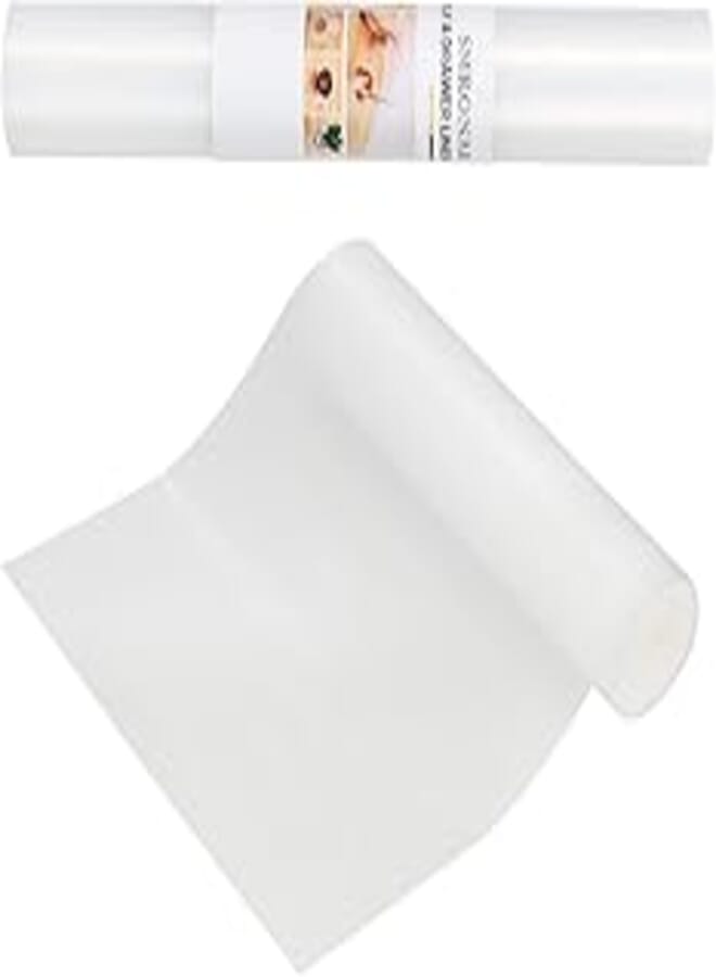 Drawer Liners, 30X610cm Clear Shelf Liner Kitchen Liner Table Liner EVA Non-Adhesive Cupboard Cabinet Liner Non-Slip Table Mats Sink Protector Refrigerator Mats for Drawer Shoe Rack Shelves Cupboard