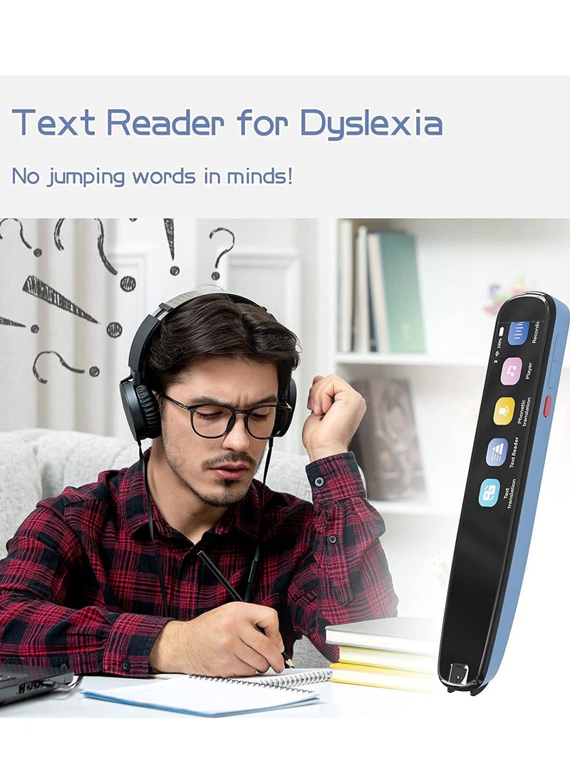 Rabos - Scan Reader, Translation Pen, 112 Language Portable Translator, OCR Scanner, Text to Speech, Smart Recording, Text Except for Learning, Dyslexia, Meeting Recording - Image 1