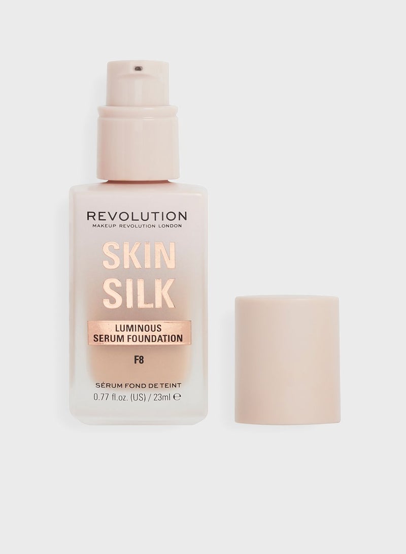 REVOLUTION Skin Silk Serum Foundation F8 - Image 1