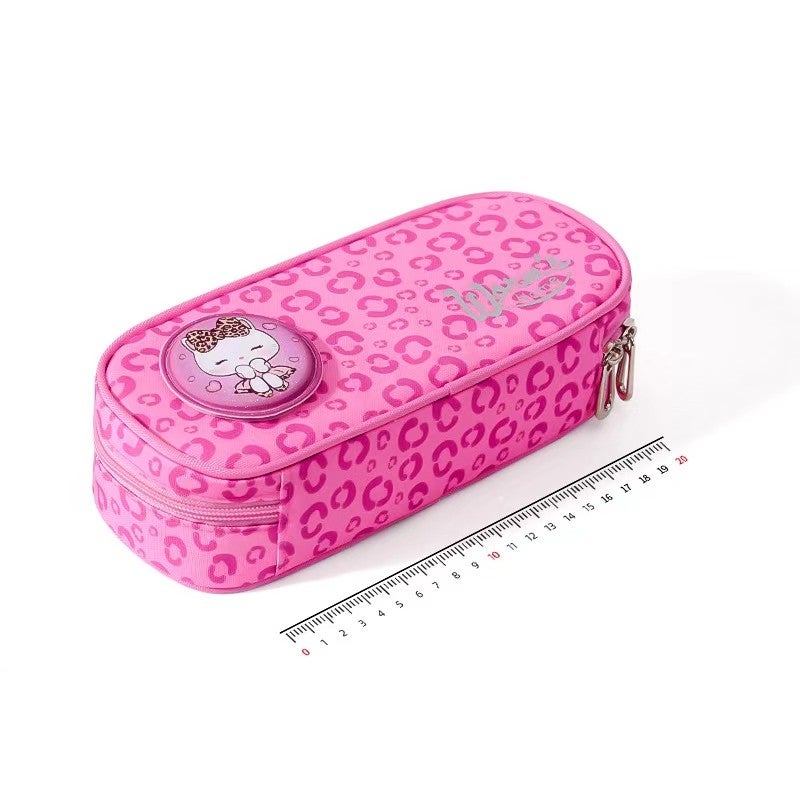 Kids Pencil Case Cat Design 6-12 Years, School Supplies for Kids Large Capacity Lightweight Easy-to-Clean Stationery  Bag
