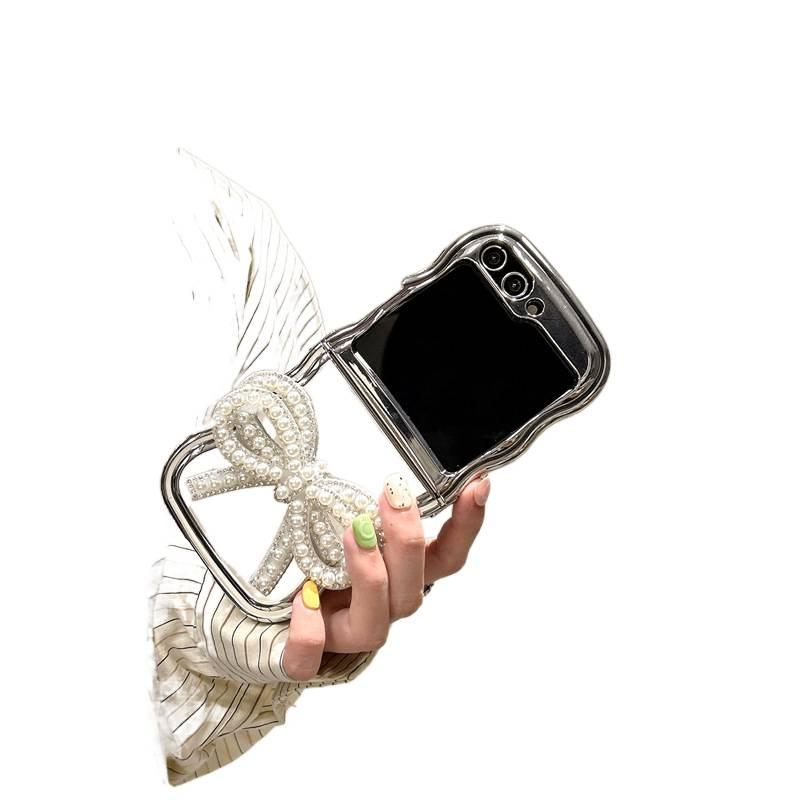 غطاء واقي | حماية من السقوط | تصميم القوس | بنفسجي سيليكون | مقاوم للصدمات لـ Samsung Galaxy Z Flip 5 - Image 4