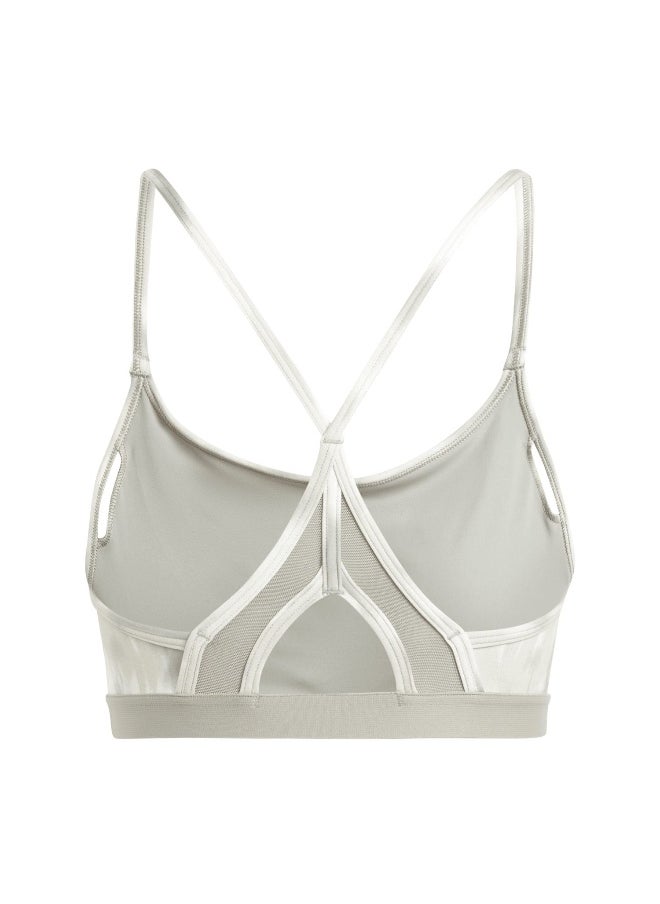 Adidas adidas Aer Ls Aop Bra Beige Training Bra 2XSB  - Image 3