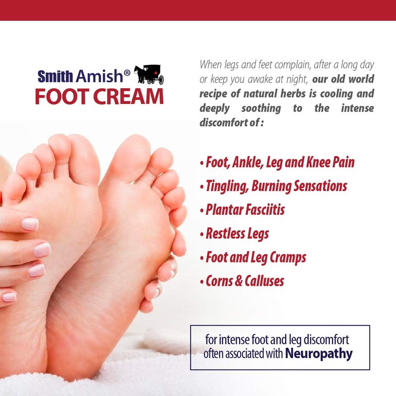 Smith Amish Foot Cream, Deep Soothing and Calming to Foot and Legs. 4.5 oz - Image 3