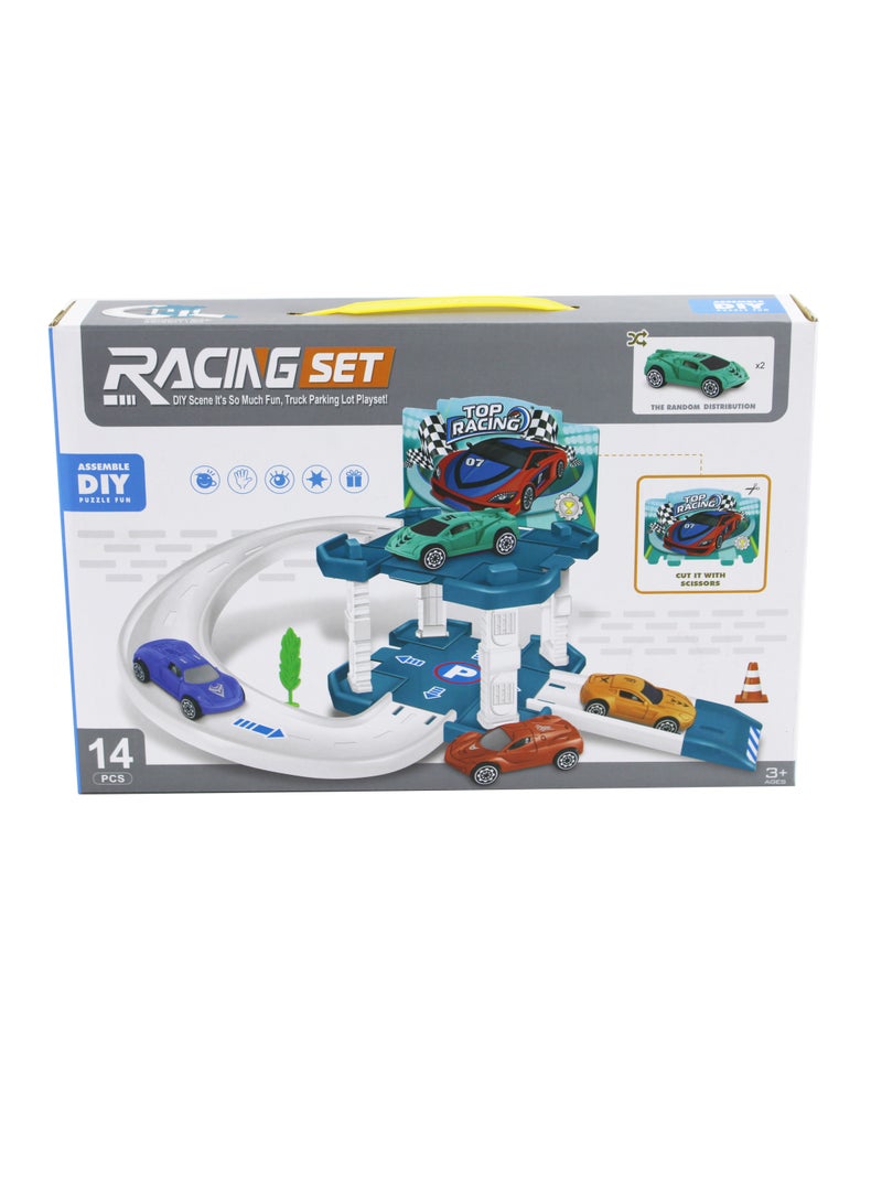 مجموعة ألعاب سيارة السكك الحديدية المنزلقة ممتعة تعليمية للأطفال - Image 5