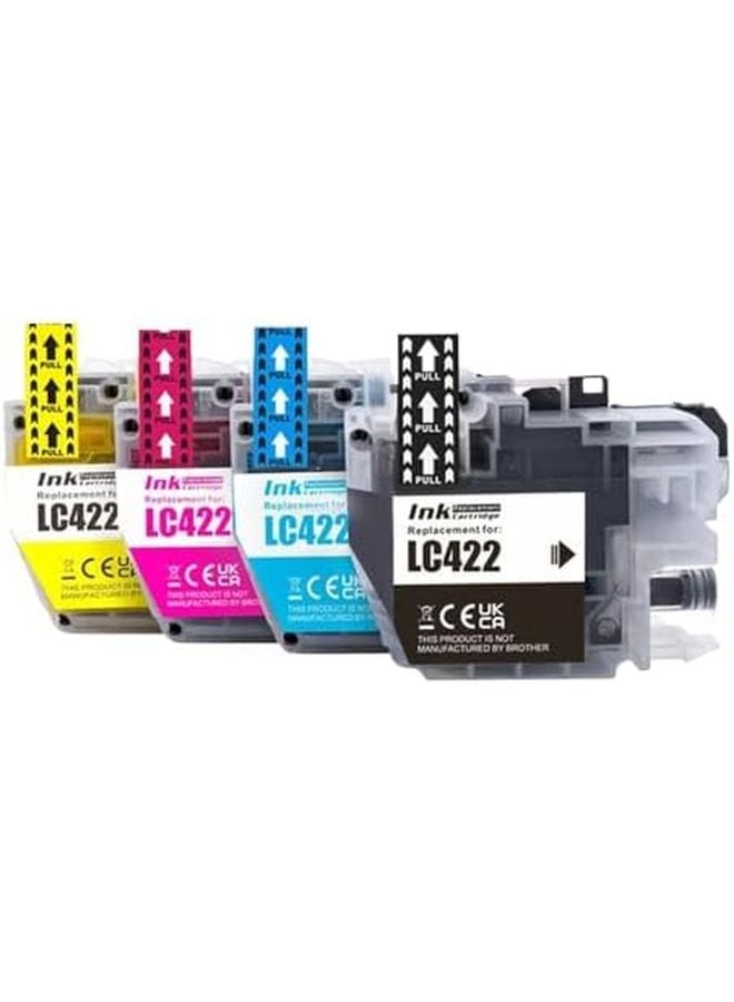Standard Capacity LC422 Replacement Ink Cartridge One Set 4 Colors Compatible with MFC J5340DW J5345DW J5740DW J6540DW J6940DW - Image 2