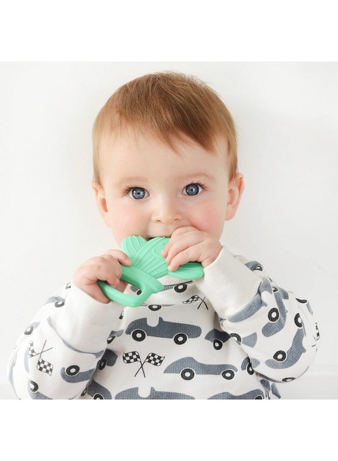 PrimaStella Silicone Cactus Teethers for Infants, Babies and Toddlers - Safety Tested - BPA Free - Cute, Soothing, Easy to Hold - Baby Teether Toy Set of 2 - Green & Neo Mint - Image 3
