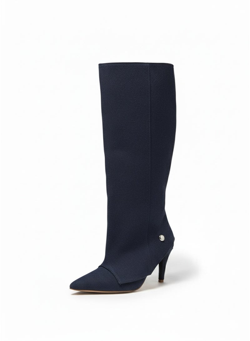 فيبراندا بوت طويل أنيق قماش بتصميم عصري وجذاب - Image 3