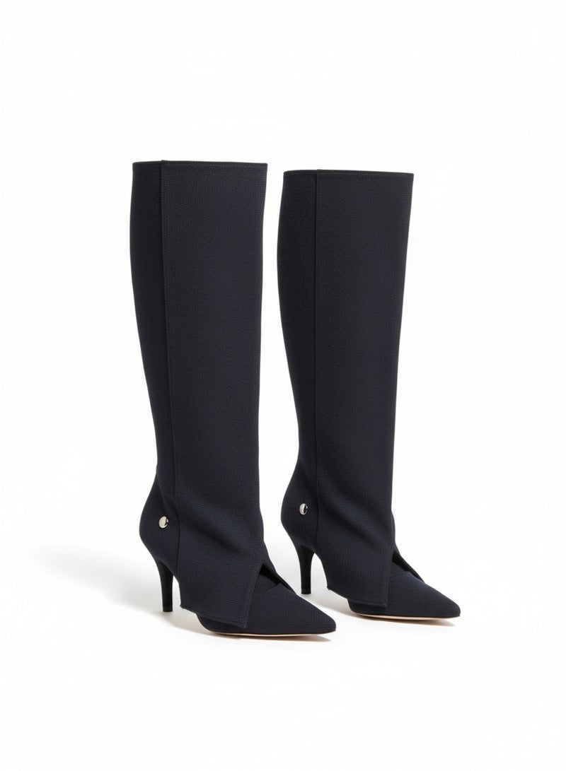 فيبراندا بوت طويل أنيق قماش بتصميم عصري وجذاب - Image 4