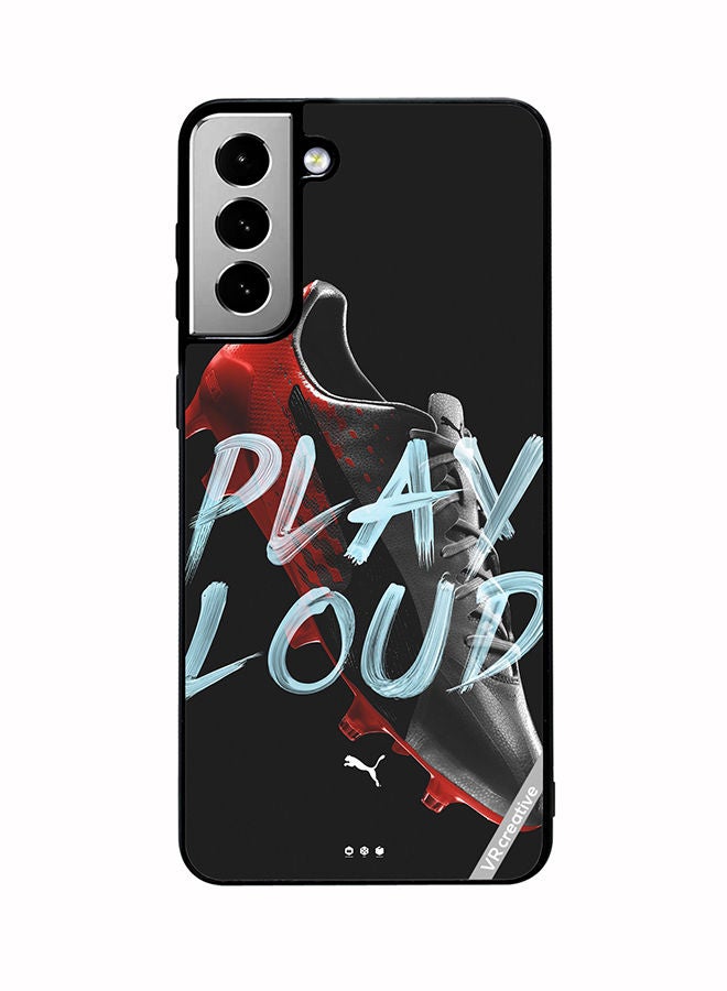 VR CREATIVE Protective Case Cover For Samsung Galaxy S21 FE 5G Play Loud Design Multicolour - Image 1