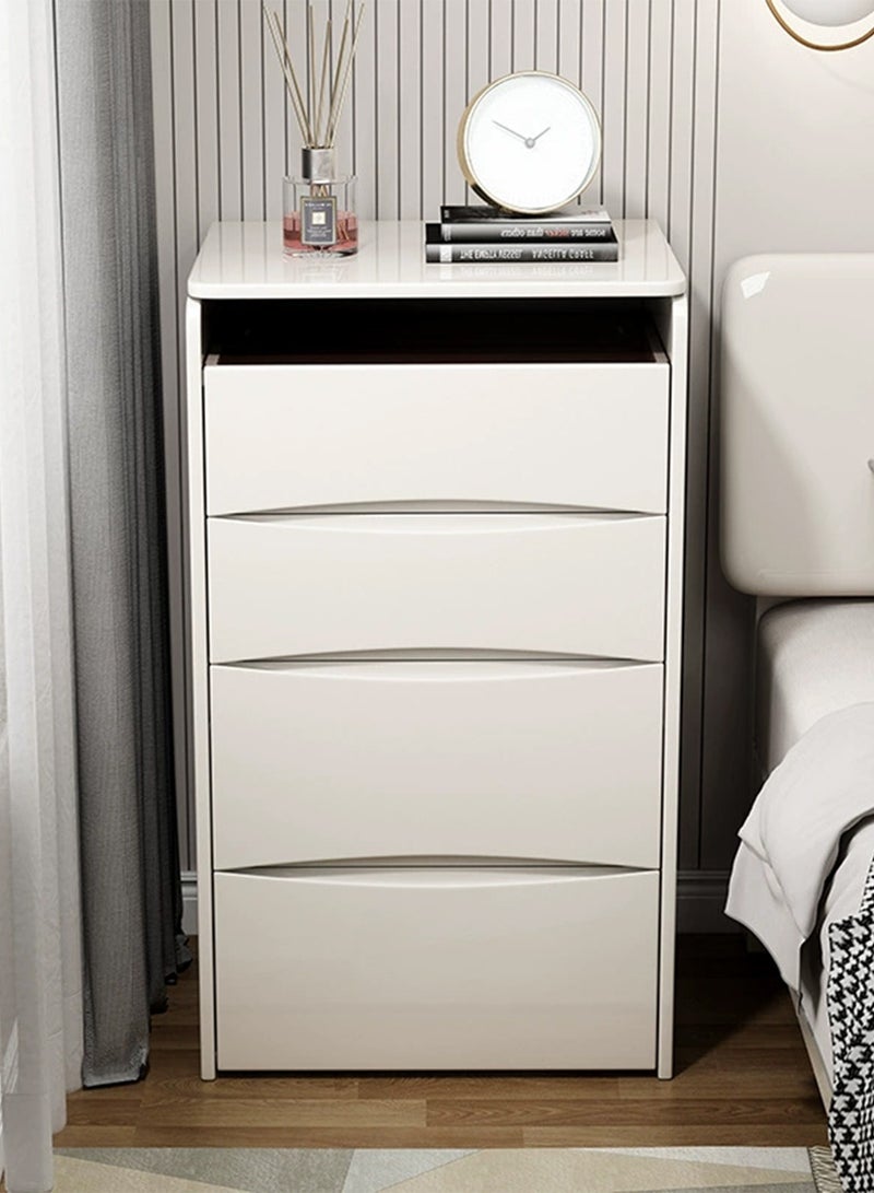 GoldenLike Modern Makeup Vanity Table with LED Mirror, 40CM White Dressing Table Set with Storage Drawers for Bedroom Furniture - Image 4