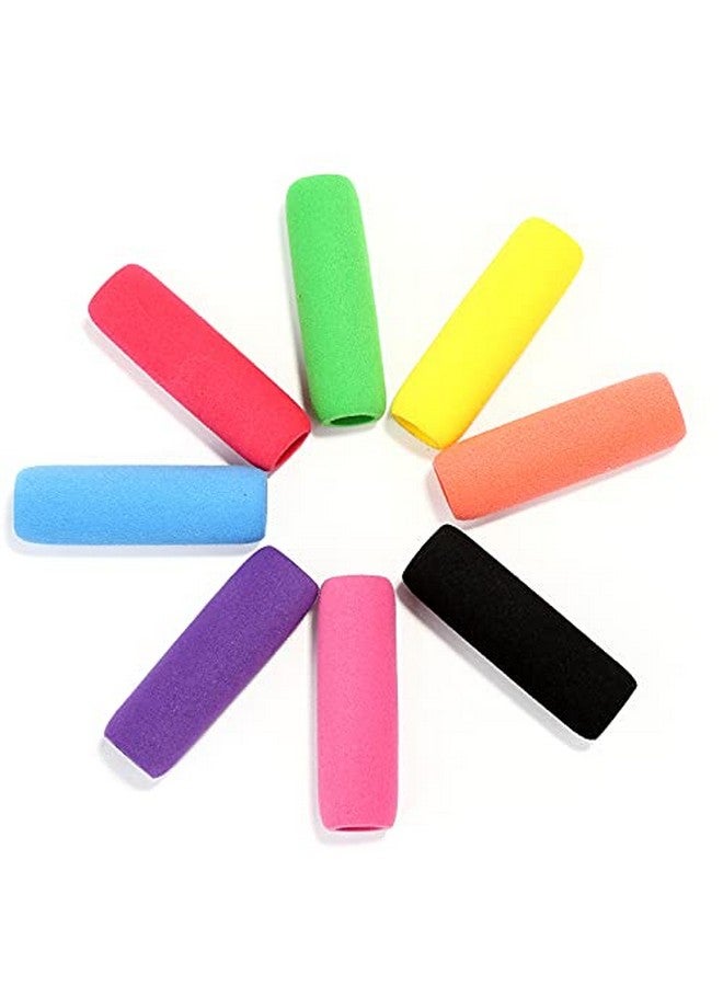 Sumind Pencil Holders Soft Pencil Cushion Writing Aid Pencil Erasers Toppers For Teachers, Adults, Assorted Colors, 1.57 Inches Long School Supplies(50 Pieces) - Image 3