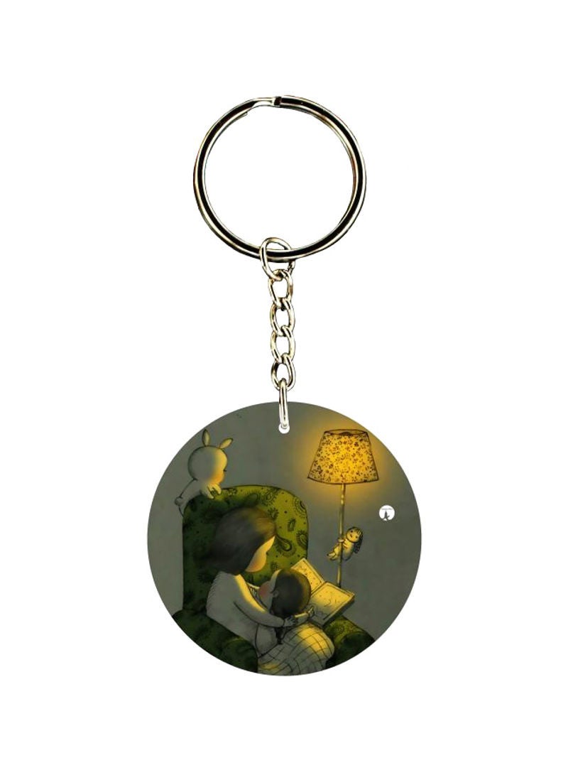 Double Sided Cartoon Printed Keychain