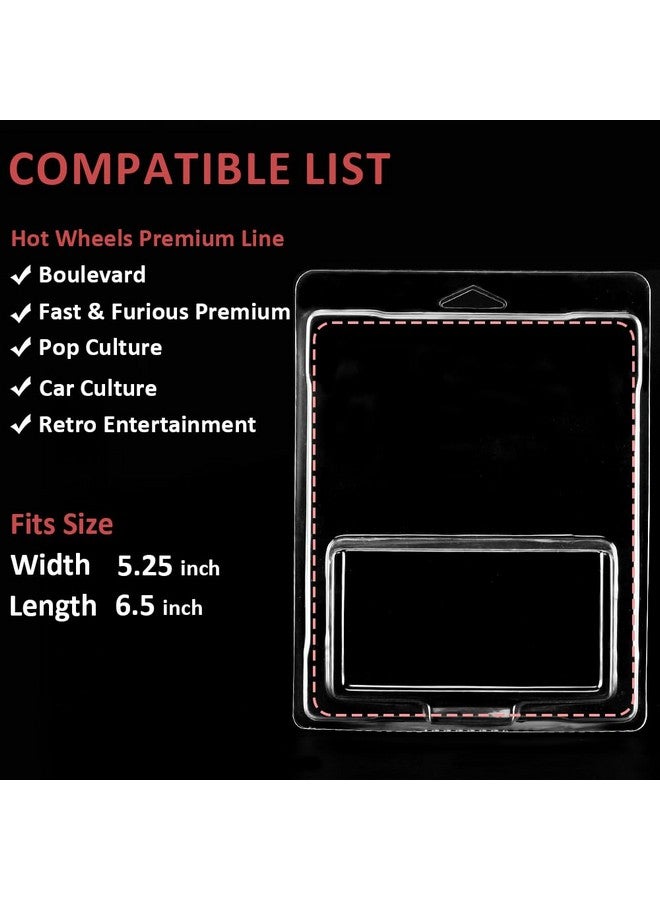 baskiss 15 Pack Clear Clamshell Protector Case Compatible with Hot Wheels Premium, 0.6mm Thick PET Vehicle Blister Pack Cover Cases for Storage and Display (15)  - Image 4