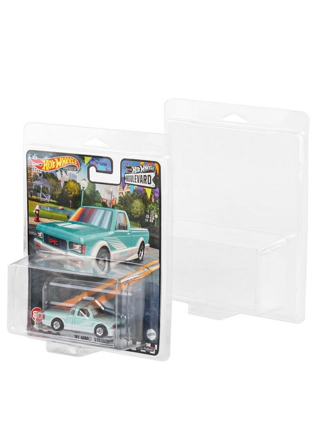 baskiss 15 Pack Clear Clamshell Protector Case Compatible with Hot Wheels Premium, 0.6mm Thick PET Vehicle Blister Pack Cover Cases for Storage and Display (15)  - Image 1