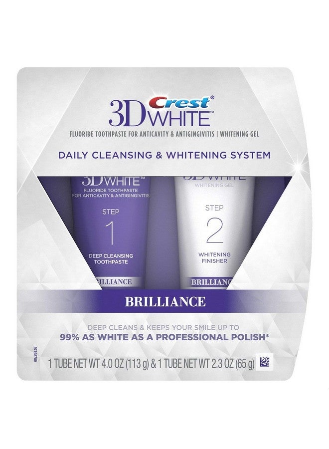 Crest 3D White Brilliance Daily Cleansing Toothpaste And Whitening Gel System