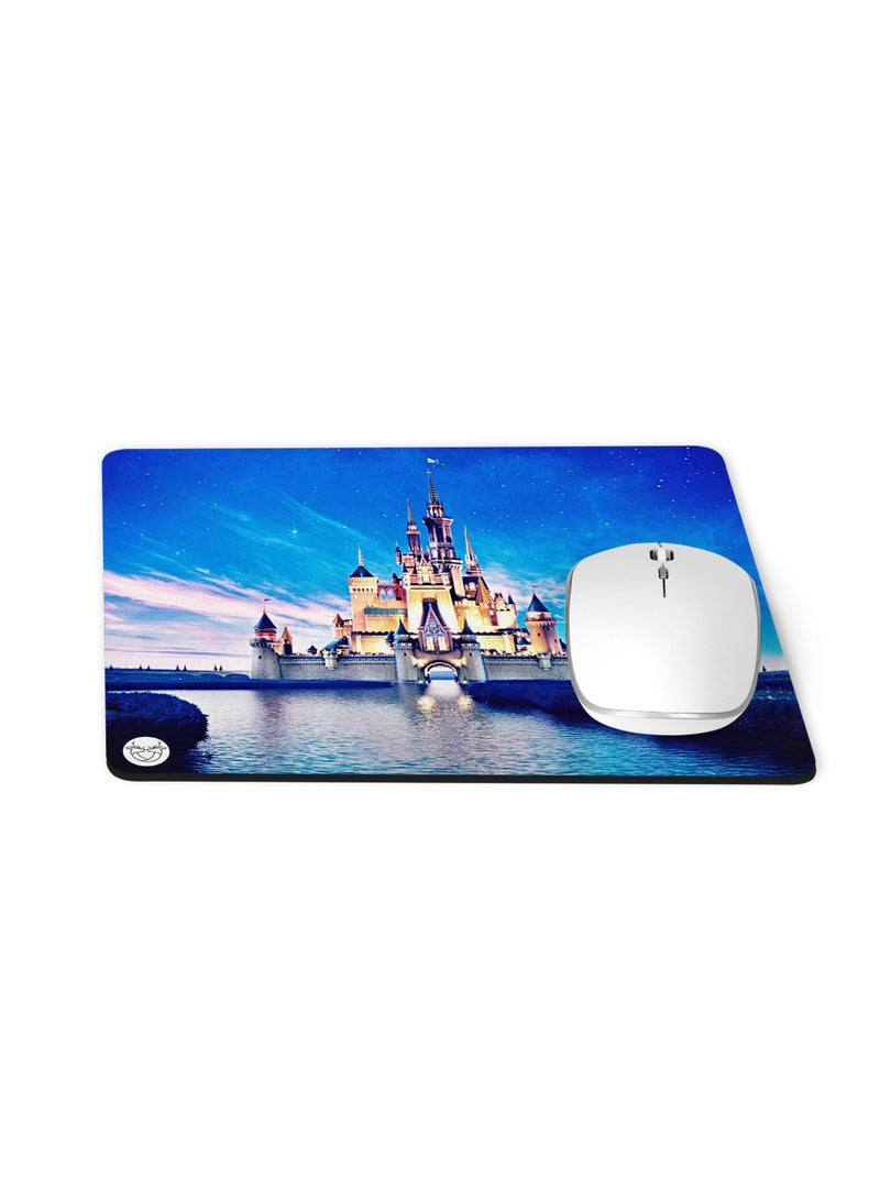 Reeman Design Mousepad with Disneyland design printed in blue colors 
