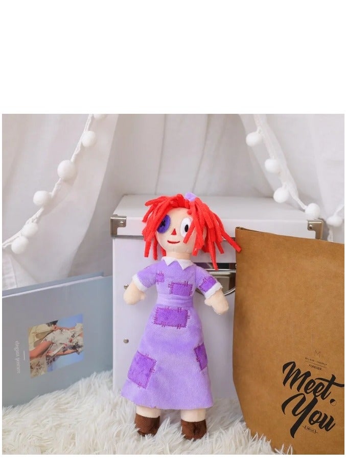 XiuWoo The  Amazing Digital Circus Plush Doll - Cute Cartoon  Stuffed Animal Plushie Doll Perfect Pomni Jester Collectible Toy for Kids and Fans Ideal Birthday Gift  30cm - Image 2