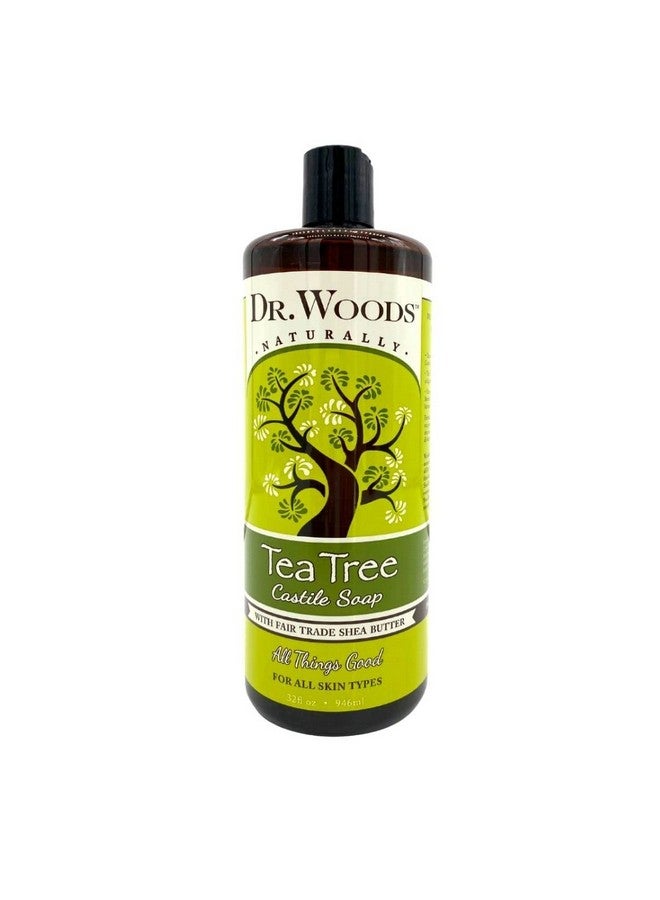 Dr. Woods Pure Tea Tree Castile Soap With Organic Shea Butter 32 Ounce - Image 1