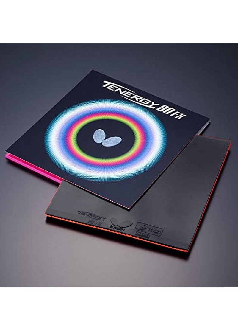 باترفلاي مطاط تنس طاولة تينرجي 80 FX احترافي من باترفلاي أسود (1.9 مم) - Image 2