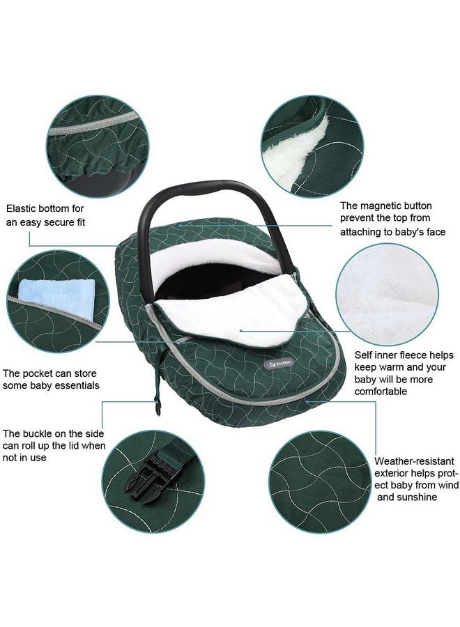 YOOFOSS Yoofoss Baby Stroller Bunting Bags Winter Carseat Canopies Cover to Protect Baby from Cold Wind, Super Warm Plush Fleece Baby Carrier Cover for Infant Boys Girls - Image 3