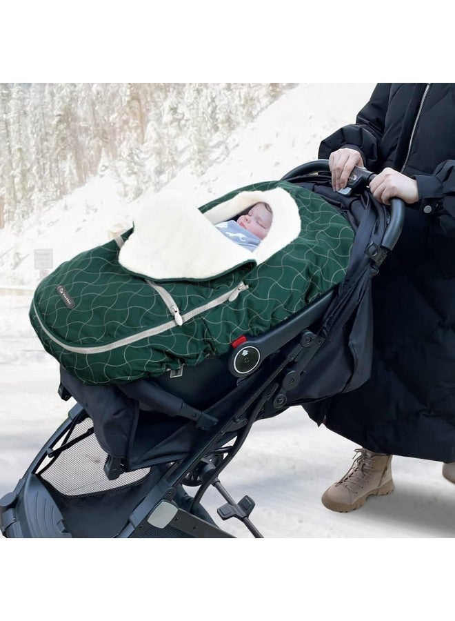 YOOFOSS Yoofoss Baby Stroller Bunting Bags Winter Carseat Canopies Cover to Protect Baby from Cold Wind, Super Warm Plush Fleece Baby Carrier Cover for Infant Boys Girls - Image 2