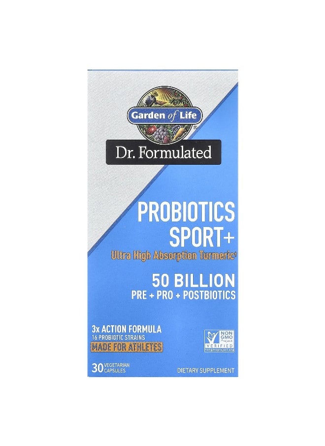 Garden of Life Garden of Life, Probiotics Sport+, 50 Billion, 30 Vegetarian Capsules  - Image 1
